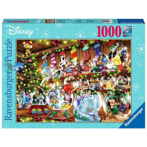 Puzzle Navideño Walt Disney 1000 Piezas Ravensburger 16772 NAVIDAD DISNEY - PARAISO DE BOLAS DE NIEVE [1]