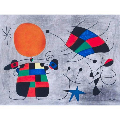 Puzzle de JOAN MIRO 1000 Piezas Eurographics 6000-0856 LA SONRISA DE ALAS FLAMEANTES [0]