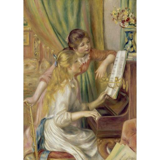 Puzzle de la Pintura MUCHACHAS AL PIANO de Pierre-Auguste Renoir 1000 Piezas Bluebird 60126