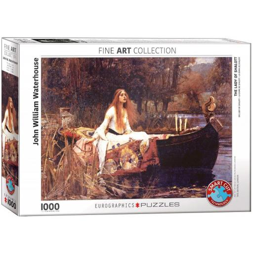 Puzzle de Arte 1000 Piezas Eurographics 6000-1133 LA DAMA DE SHALOTT , de John William Waterhouse [1]