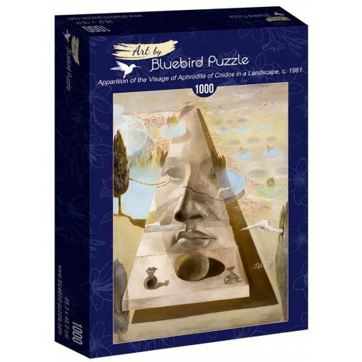 Puzzle 1000 Piezas Bluebird 60103 APARICION DEL ROSTRO DE AFRODITA DE CNIDO EN UN PAISAJE , de Salvador Dali [1]