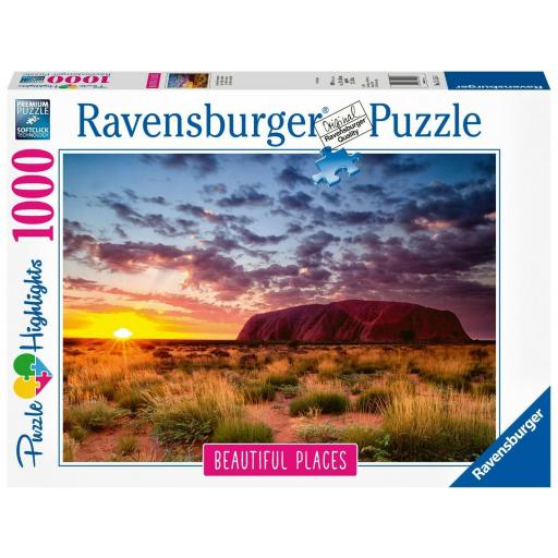 Puzzle de Viajes por el Mundo 1000 Piezas Ravensburger 15155 MONTE ULURU - AYERS ROCK - AUSTRALIA [1]