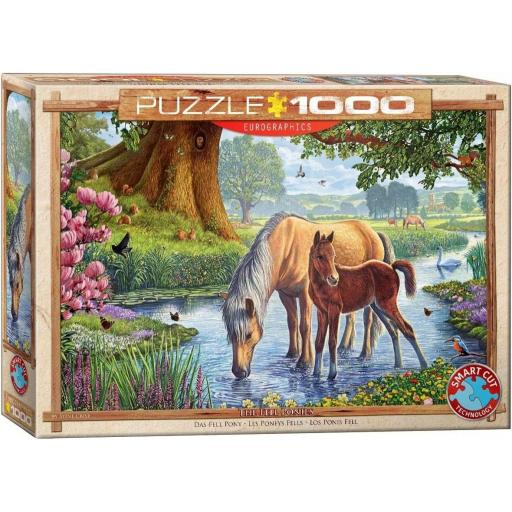 Puzzle de Caballos 1000 Piezas EuroGraphics 6000-0976 LOS PONIS DE FELL , de Steve Crisp [1]