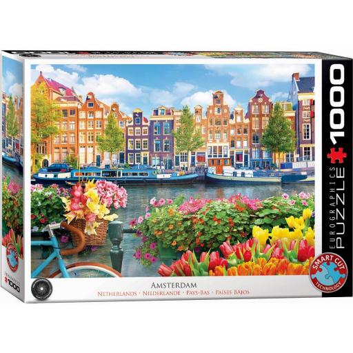 Puzzle de Ciudades 1000 Piezas EuroGraphics 6000-5865 AMSTERDAM , PAISES BAJOS [1]