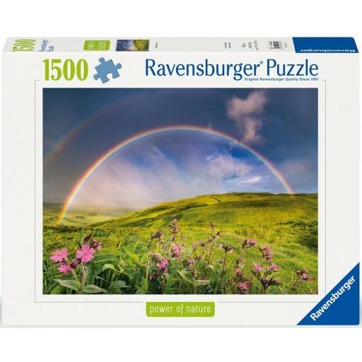 Puzzle 1500 Piezas Ravensburger 12000800 PAISAJE CON ARCOIRIS - Colección Power of Nature [1]