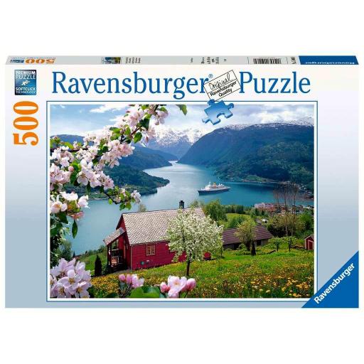 Puzzle de Paisajes 500 Piezas Ravensburger 15006 IDILIO ESCANDINAVO EN NORUEGA [1]