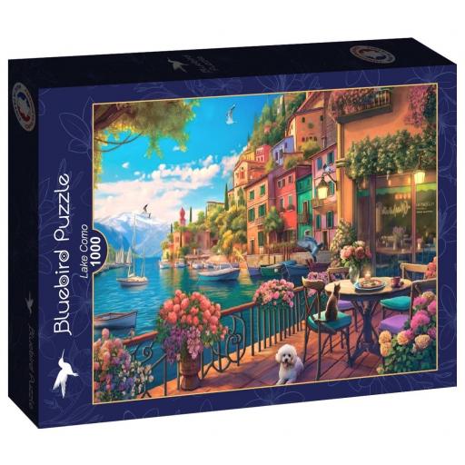 Puzzle de Paisajes Italianos 1000 Piezas Bluebird 91020 LAGO DE COMO , ITALIA [1]