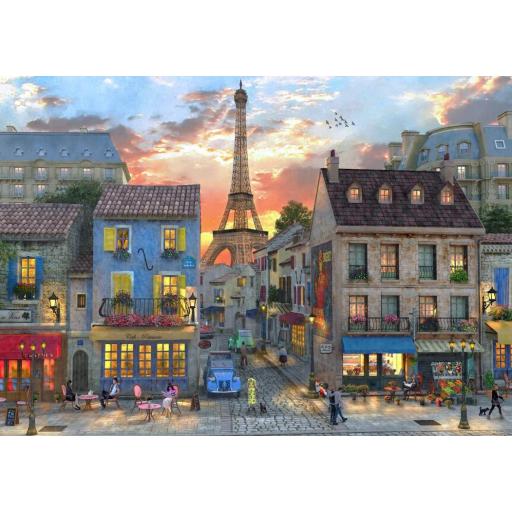 Puzzle de Paris 1000 Piezas Bluebird 70111 LAS CALLES DE PARIS , de Dominic Davison