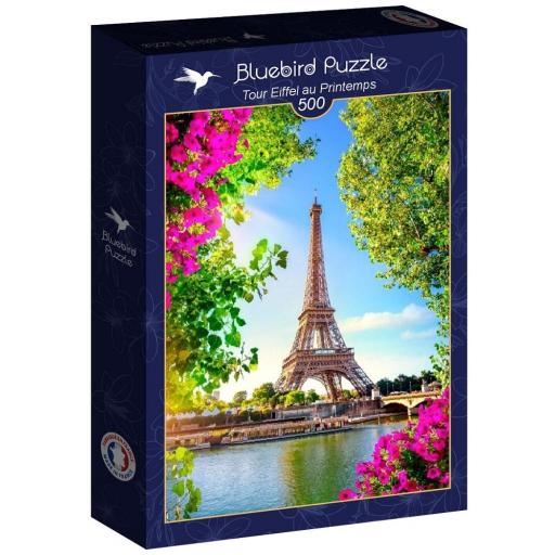 Puzzle de Paris 500 Piezas Bluebird 90757 LA TORRE EIFFEL EN PRIMAVERA [1]