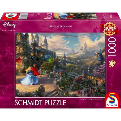 Puzzle Walt Disney 1000 Piezas Schmidt 57369 LA BELLA DURMIENTE BAILANDO BAJO LA LUZ ENCANTADA , de Thomas Kinkade [1]