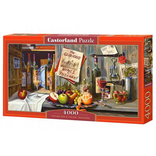 Puzzle Bodegon 4000 Piezas Castorland 400324 TINTOS AÑEJOS Y TESOROS ITALIANOS [1]