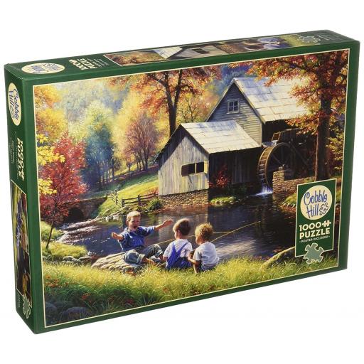 Puzzle Retro y Nostalgia 1000 Piezas Cobble Hill 80129 UNA HISTORIA DE PESCA , de Mark Keathley [1]