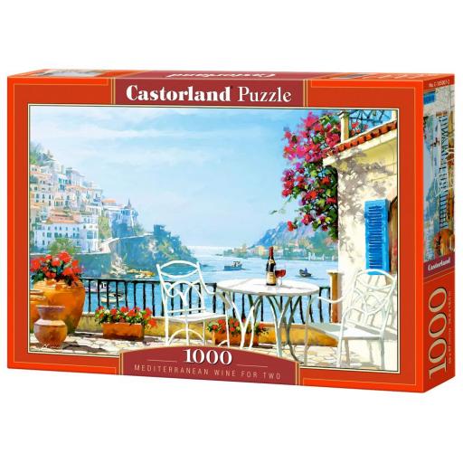 Puzzle 1000 Piezas Castorland 105007 VINO MEDITERRANEO PARA DOS [1]