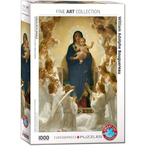 Puzzle de Arte 1000 Piezas EuroGraphics 6000-7064 LA VIRGEN CON LOS ANGELES , de William-Adolphe Bouguereau [1]