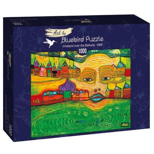 Puzzle Bluebird 60063 IRINALAND SOBRE LOS BALCANES de Hundertwasser Friedensreich de 1000 Piezas [1]