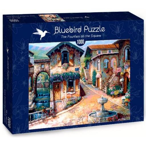 Puzzle 1000 Piezas Bluebird 70503 LA FUENTE DE LA PLAZA DEL PUEBLO  [1]