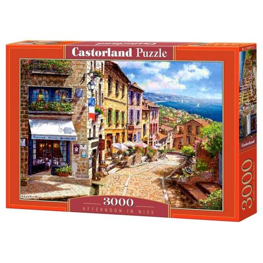 Puzzle de Pueblos Franceses 3000 Piezas Castorland 300471 TARDE EN NIZA , FRANCIA [1]