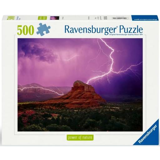 Puzzle 500 Piezas Ravensburger 12000779 TRUENO ROSA - Colección Power of Nature [1]