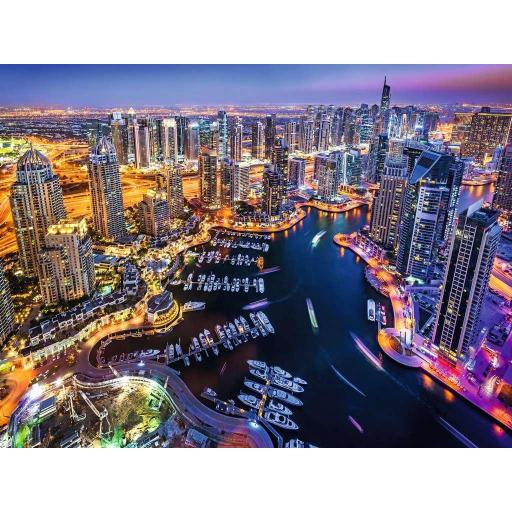 Puzzle de Ciudades de Noche 1500 Piezas Ravensburger 16355 DUBAI MARINA