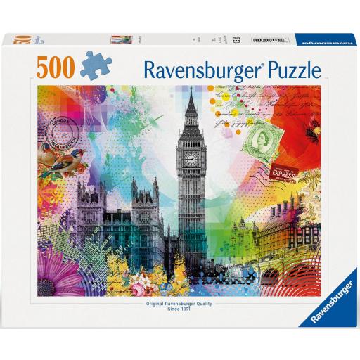 Puzzle de Viajes 500 Piezas Ravensburger 12000309 POSTAL DE LONDRES [1]