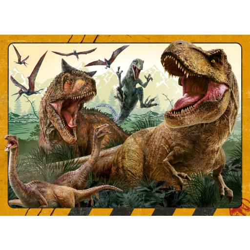 Bumper Puzzle Pack 4 x 100 Piezas de Dinosaurios Ravensburger 05619 BIENVENIDO A JURASSIC WORLD [1]