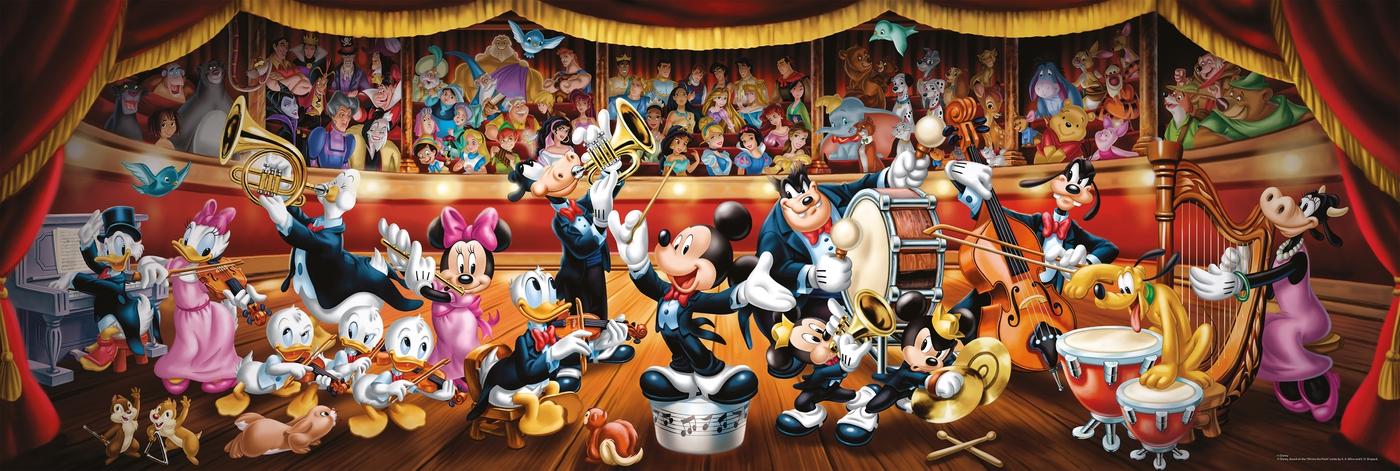 Disney panorama Rompecabezas de 1000 Piezas-Mickey/Minnie/Plutón 