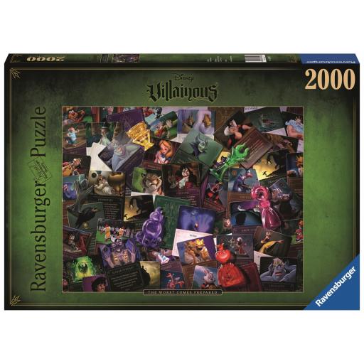 Puzzle Villanos Disney 2000 Piezas Ravensburger 16506 THE WORST COMES PREPARED - Disney Villainous [1]