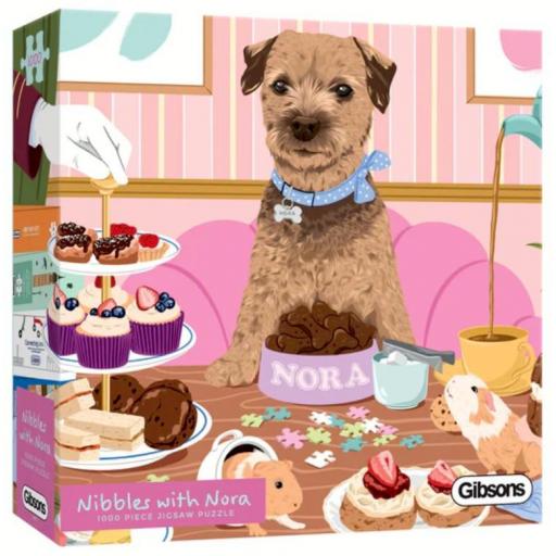 Puzzle de Perros y Perritos 1000 Piezas Gibsons G6617 PICOTEO CON NORA