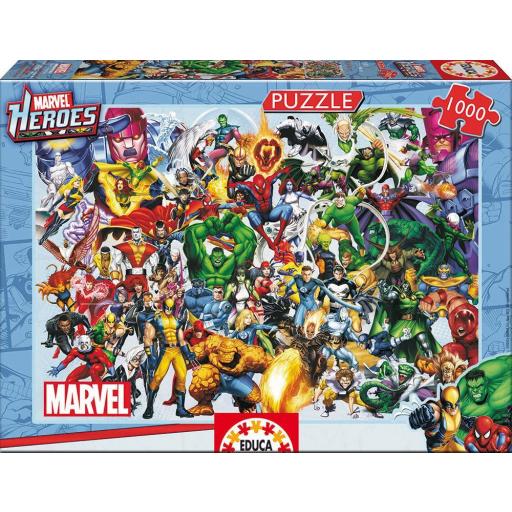 Puzzle Comic Infantil 1000 Piezas EDUCA 15193 SUPER HEROES MARVEL [1]