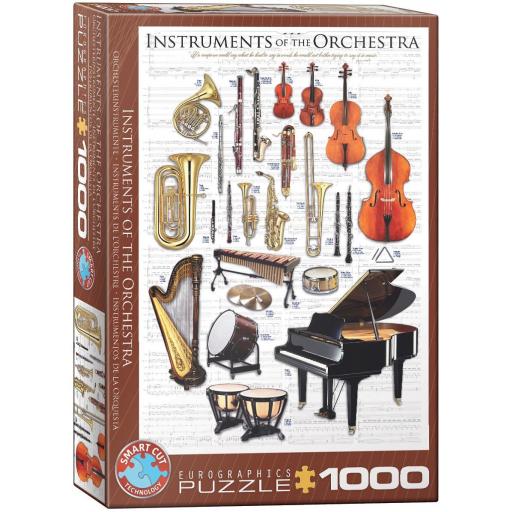 Puzzle de Musica 1000 Piezas EuroGraphics 6000-1410 INSTRUMENTOS MUSICALES DE LA ORQUESTA [1]