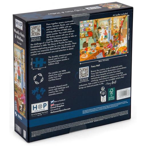 Puzzle Escenas Cotidianas 1000 Piezas House Of Puzzles HP0594 GORROS DE LANA Y BOTAS DE AGUA [2]