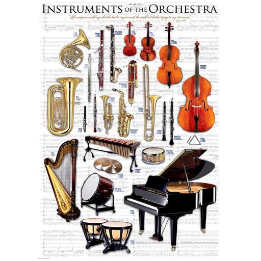 Puzzle de Musica 1000 Piezas EuroGraphics 6000-1410 INSTRUMENTOS MUSICALES DE LA ORQUESTA