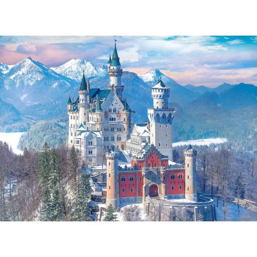 Puzzle de Castillos 1000 Piezas EuroGraphics 6000-5419 CASTILLO DE NEUSCHWANSTEIN EN INVIERNO , ALEMANIA