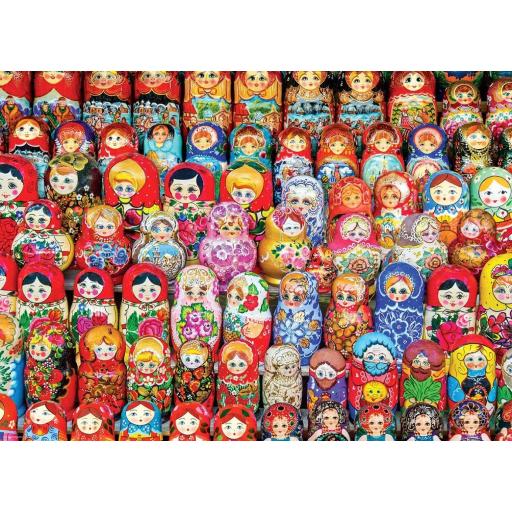 Puzzle Colorido 1000 Piezas EuroGraphics 6000-5420 MUÑECAS RUSAS MATRIOSHKAS , Coleccion Colores del Mundo 