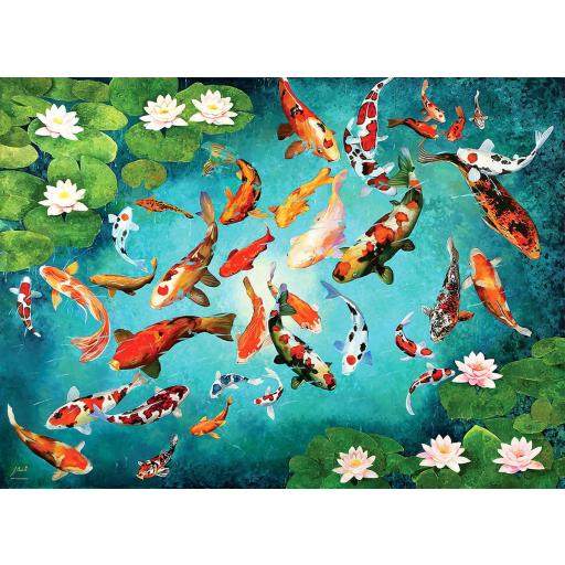 Puzzle Peces de Colores 1000 Piezas EuroGraphics 6000-5696 PECES KOI