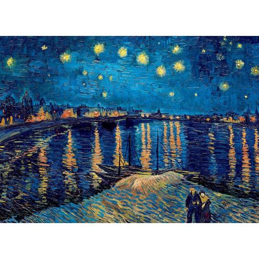 Puzzle de Arte 1000 Piezas EuroGraphics 6000-5708 NOCHE ESTRELLADA SOBRE EL RODANO , de Vincent Van Gogh