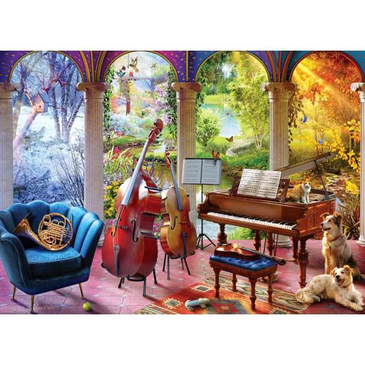 Puzzle de Musica e Instrumentos Musicales 1000 Piezas EuroGraphics 6000-6013 LAS CUATRO ESTACIONES
