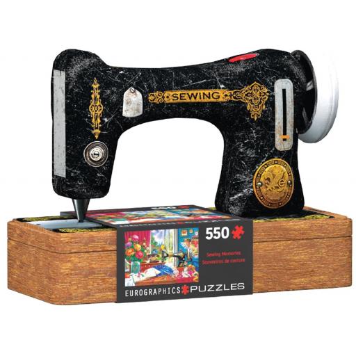 Puzzle en Cajas Metalicas 550 Piezas EuroGraphics 8551-5861 MAQUINA DE COSER - LATA DE RECUERDOS DE COSTURA