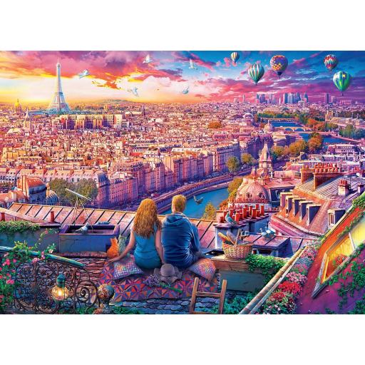 Puzzle 1000 Piezas EuroGraphics 6000-5886 SOBRE LOS TEJADOS DE PARIS [0]