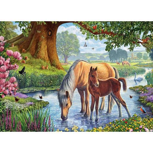 Puzzle de Caballos 1000 Piezas EuroGraphics 6000-0976 LOS PONIS DE FELL , de Steve Crisp