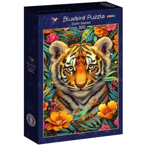 Puzzle Senior y Familiar 300 Piezas Bluebird 90657 CRIATURAS DE LA TIERRA - TIGRES [1]