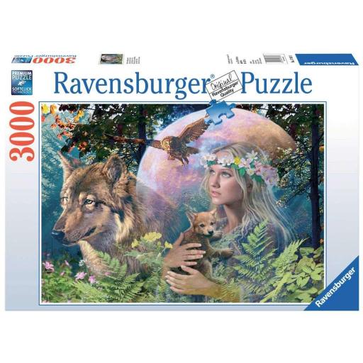 Puzzle Fantasia con Hadas y Lobos 3000 Piezas Ravensburger 17033 LOBOS A LA LUZ DE LA LUNA [1]