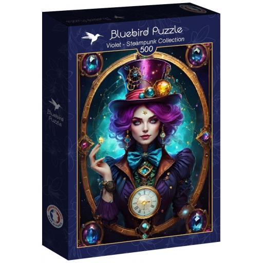 Puzzle Fantasia 500 Piezas Bluebird 90826 VIOLETA , Colección Steampunk [1]