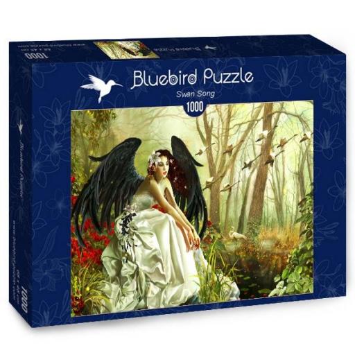 Puzzle Fantasia y Arte Fantastico con Hadas 1000 Piezas BLUEBIRD 70427 LA CANCIÓN DEL CISNE , de Nene Thomas [1]