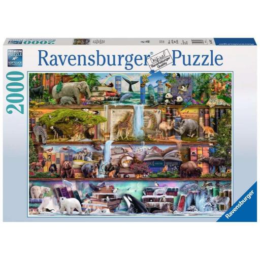 Puzzle Fantasia y Arte Fantastico 2000 Piezas Ravensburger 16652 ANIMALES SALVAJES , de Aimee Stewart [1]