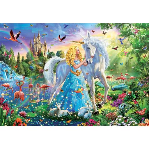 Puzzle Fantasía de Hadas 1000 Piezas EDUCA 17654 LA PRINCESA Y EL UNICORNIO