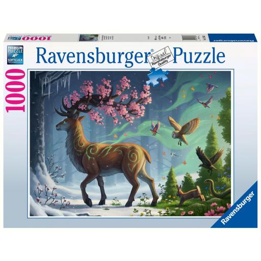 Puzzle de Fantasia 1000 Piezas Ravensburger 17385 CIERVO EN PRIMAVERA , de JoJoe [1]