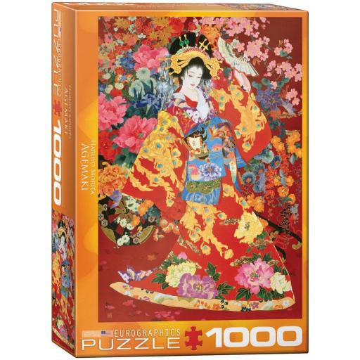 Puzzle Arte Japones 1000 Piezas Eurographics 6000-0564 GEISHA AGEMAKI de Haruyo Morita , Japon [1]