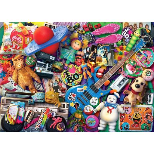 Puzzle Collage Retro y Vintage 1000 Piezas Gibsons G7145 NOSOTROS AMAMOS LOS AÑOS 80