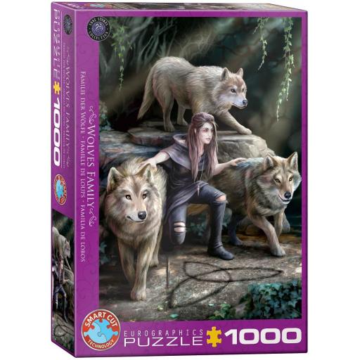 Puzzle Gotico 1000 Piezas EuroGraphics 6000-5476 FAMILIA DE LOBOS , de Anne Stokes [1]